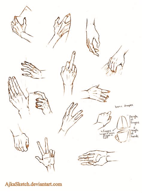 Anime Hands Template